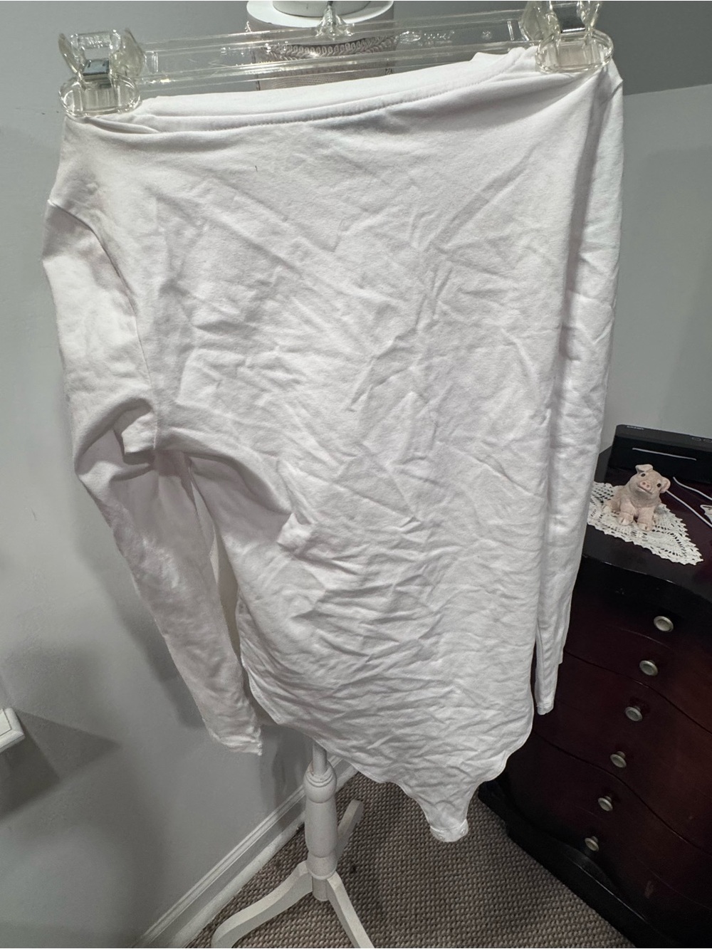 White Long Sleeve Bodysuit - Picture 4 of 4